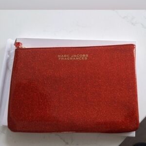 Marc Jacobs Red Glitter Pouch And 10 Samples